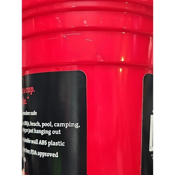 RED CUP LIVING Reusable 32 oz. PARTY Cup #4036 Set of 2 Doublewall READ!! - Picture 8 of 10
